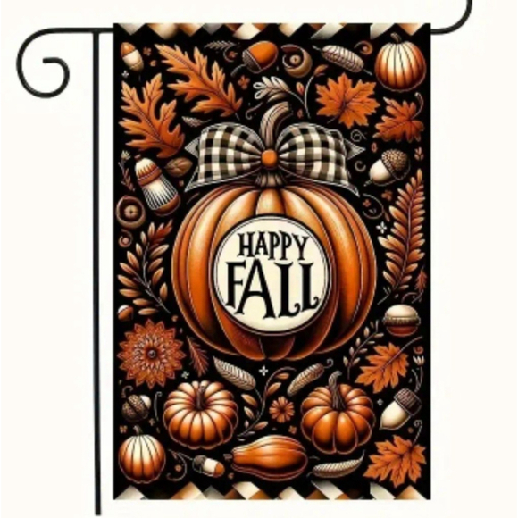 Unbranded Other - Garden Flag, Fall, Orange, 12in/30cm x 18in/45cm